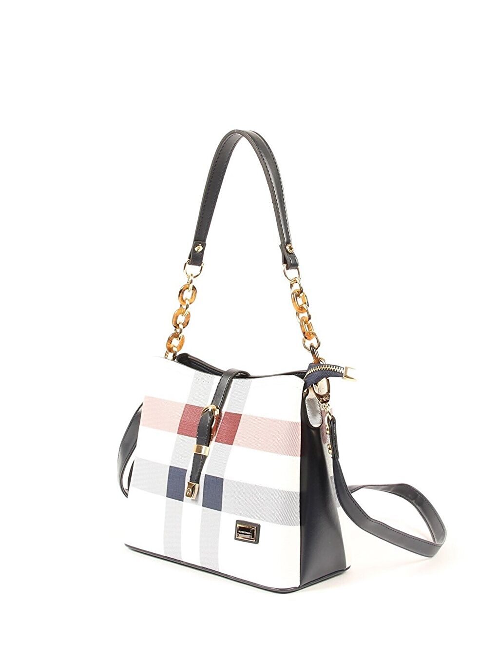 Beyaz Kadın Omuz Çantası 974-34677 SILVER POLO BAYAN ÇANTASI M3 BEYAZ-MAT LACİ-1