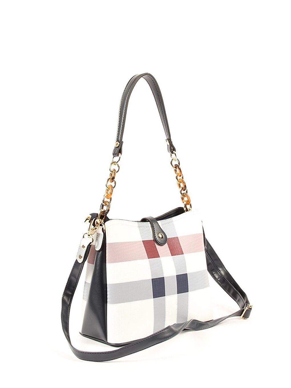 Beyaz Kadın Omuz Çantası 974-34677 SILVER POLO BAYAN ÇANTASI M3 BEYAZ-MAT LACİ-2