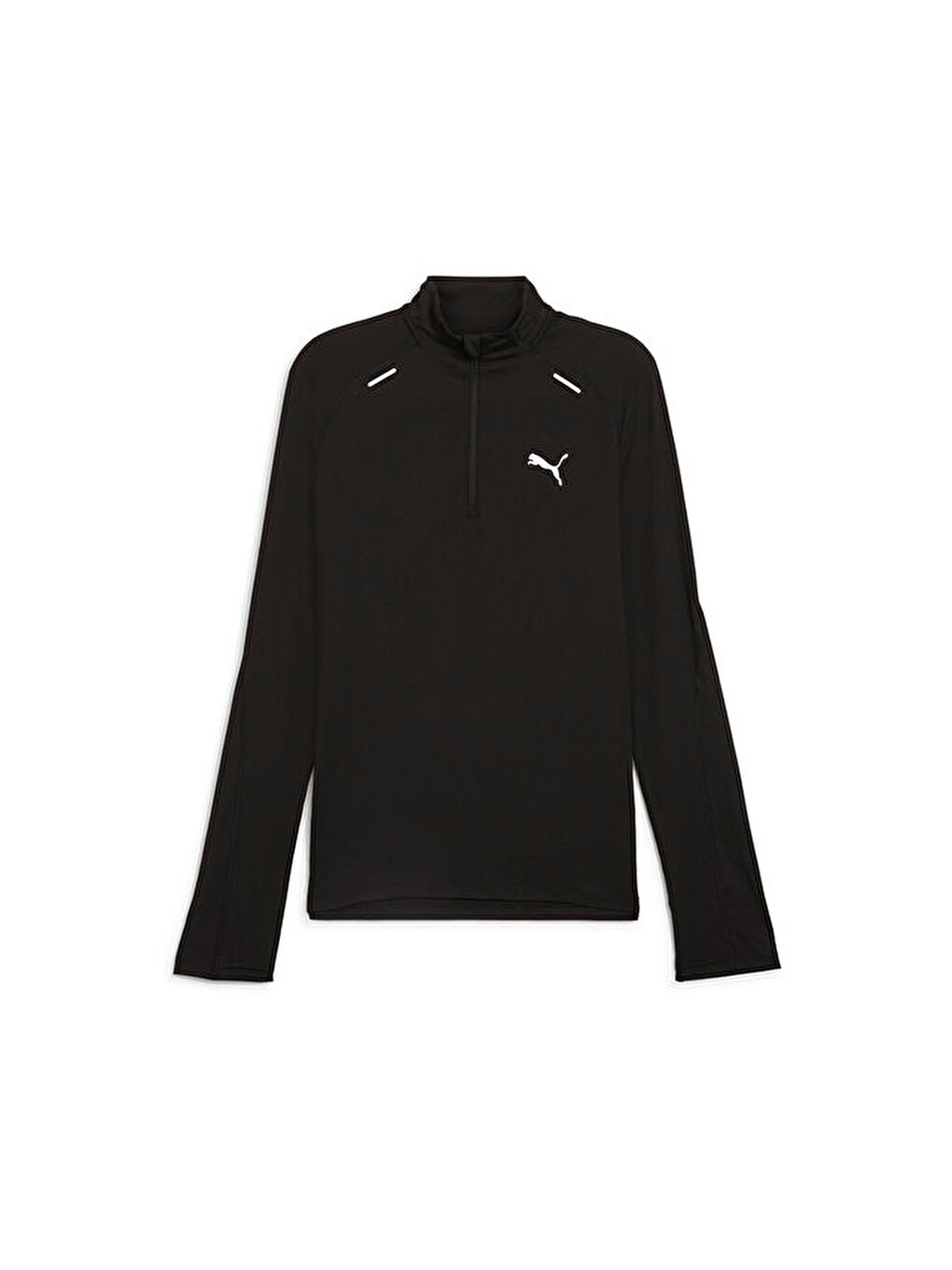 Run Cloudspun 1/4 Zip Erkek Uzun Kollu Koşu Tişörtü 52578101 Siyah