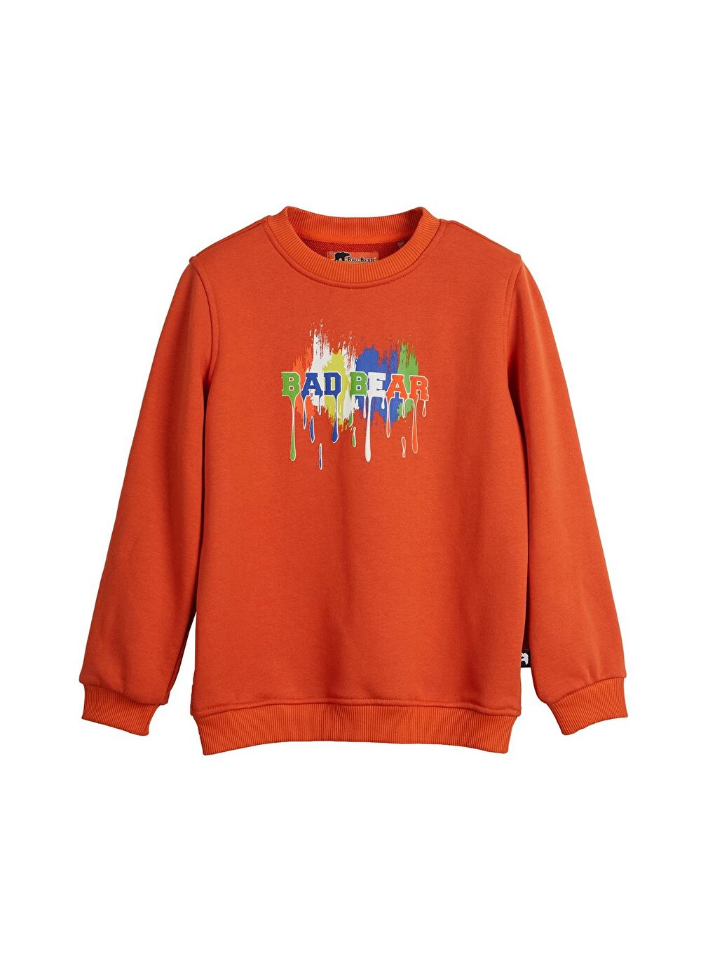 Bad Bear Turuncu Hued Turuncu Çocuk Baskılı Sweatshirt