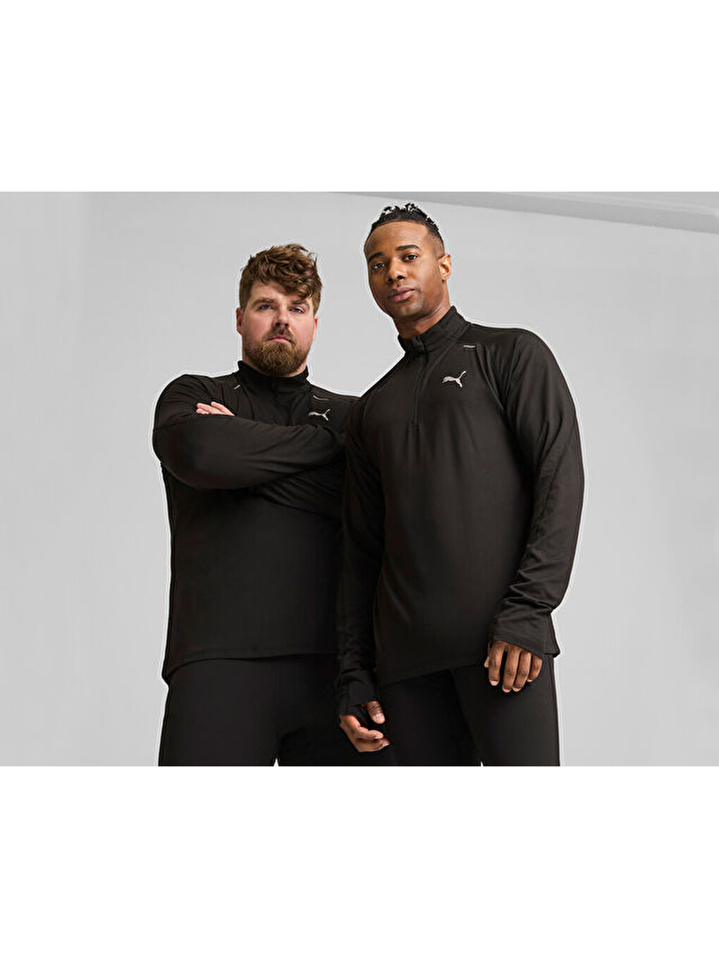 Run Cloudspun 1/4 Zip Erkek Uzun Kollu Koşu Tişörtü 52578101 Siyah-2