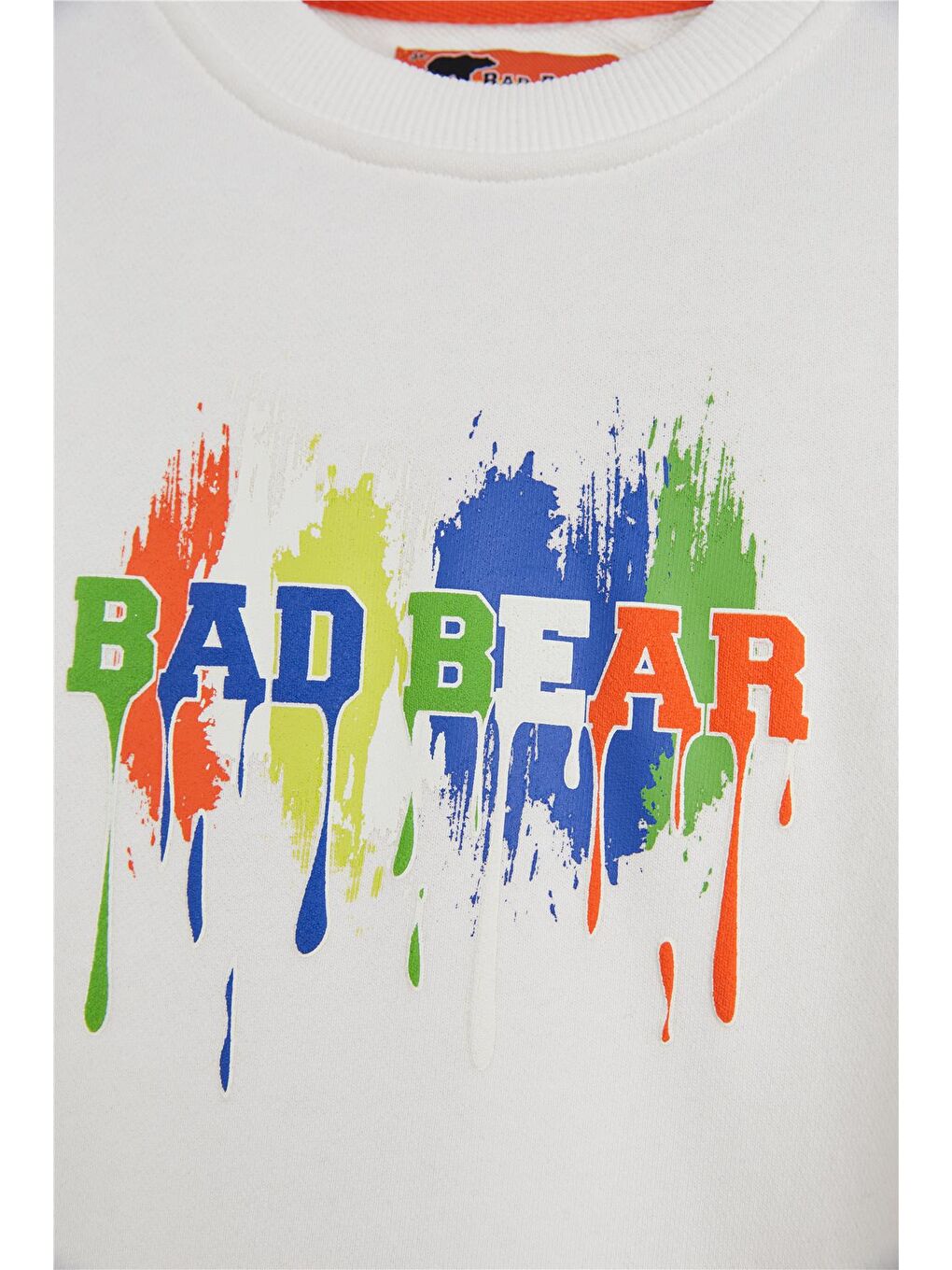 Bad Bear Beyaz Hued Beyaz Çocuk Baskılı Sweatshirt - 1