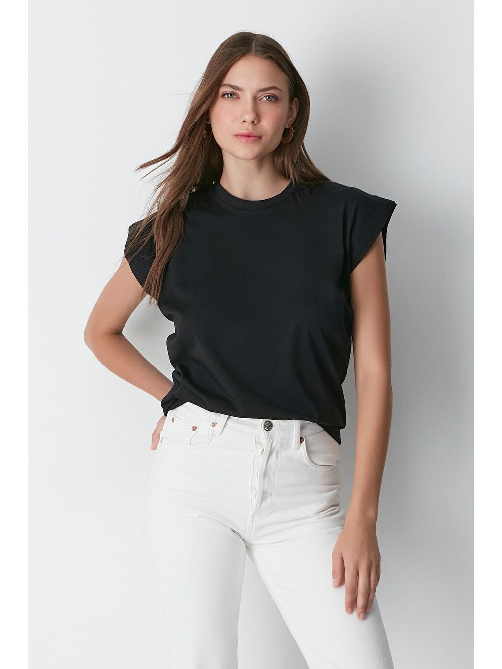 Bisiklet Yaka Kısa Kol 2'li Basic T-Shirt 958 Siyah-1