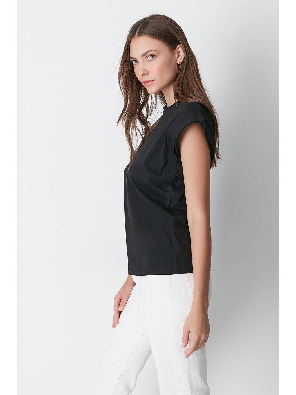 Bisiklet Yaka Kısa Kol 2'li Basic T-Shirt 958 Siyah-3