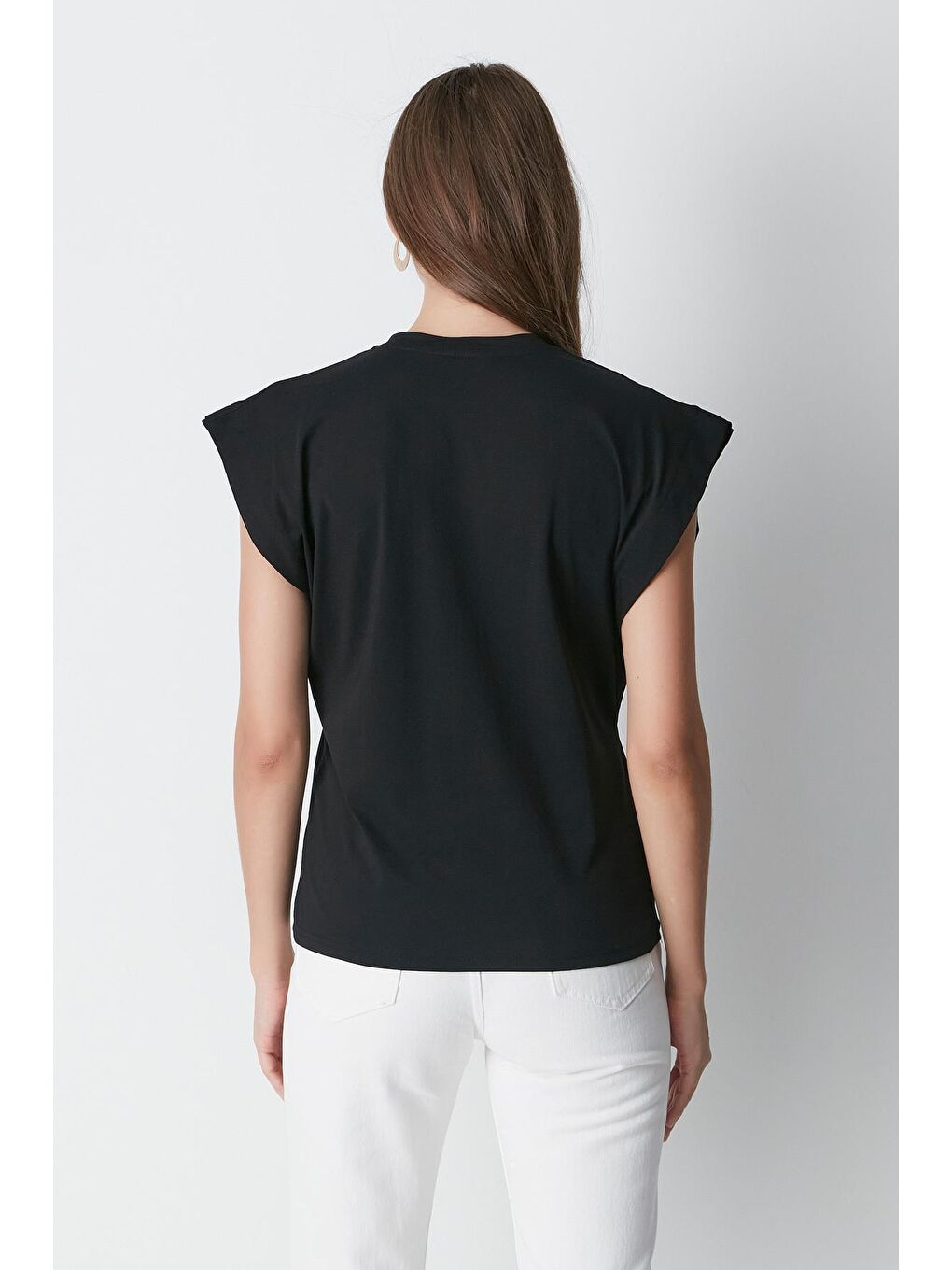 Bisiklet Yaka Kısa Kol 2'li Basic T-Shirt 958 Siyah-4