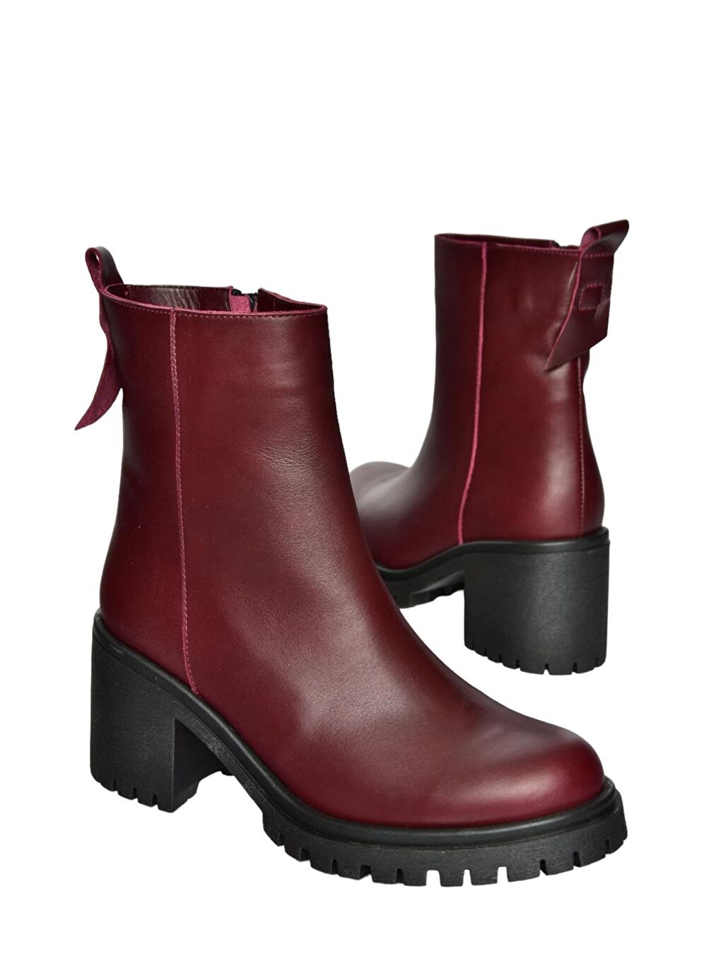 Fox Shoes Bordo R6540065 Bordo Kadın Bot - 4