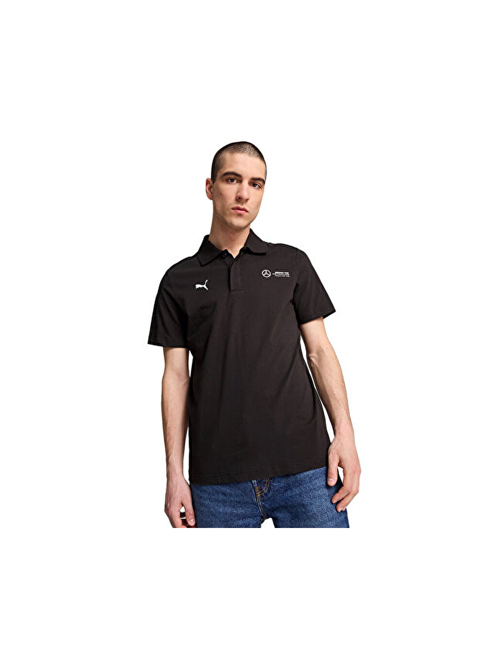 Mapf1 Ess Polo Erkek Günlük Polo Yaka Tişört 62735201 Siyah