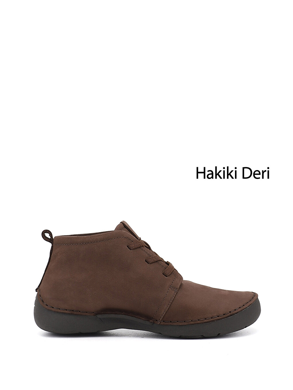 Yeşil Kadın YEŞİL Bağcıklı Hakiki Deri Comfort Bot
