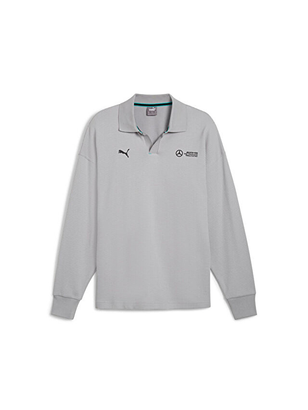 Mapf1 Longsleeve Polo Erkek Günlük Uzun Kollu Polo Tişört 62733902 Gri