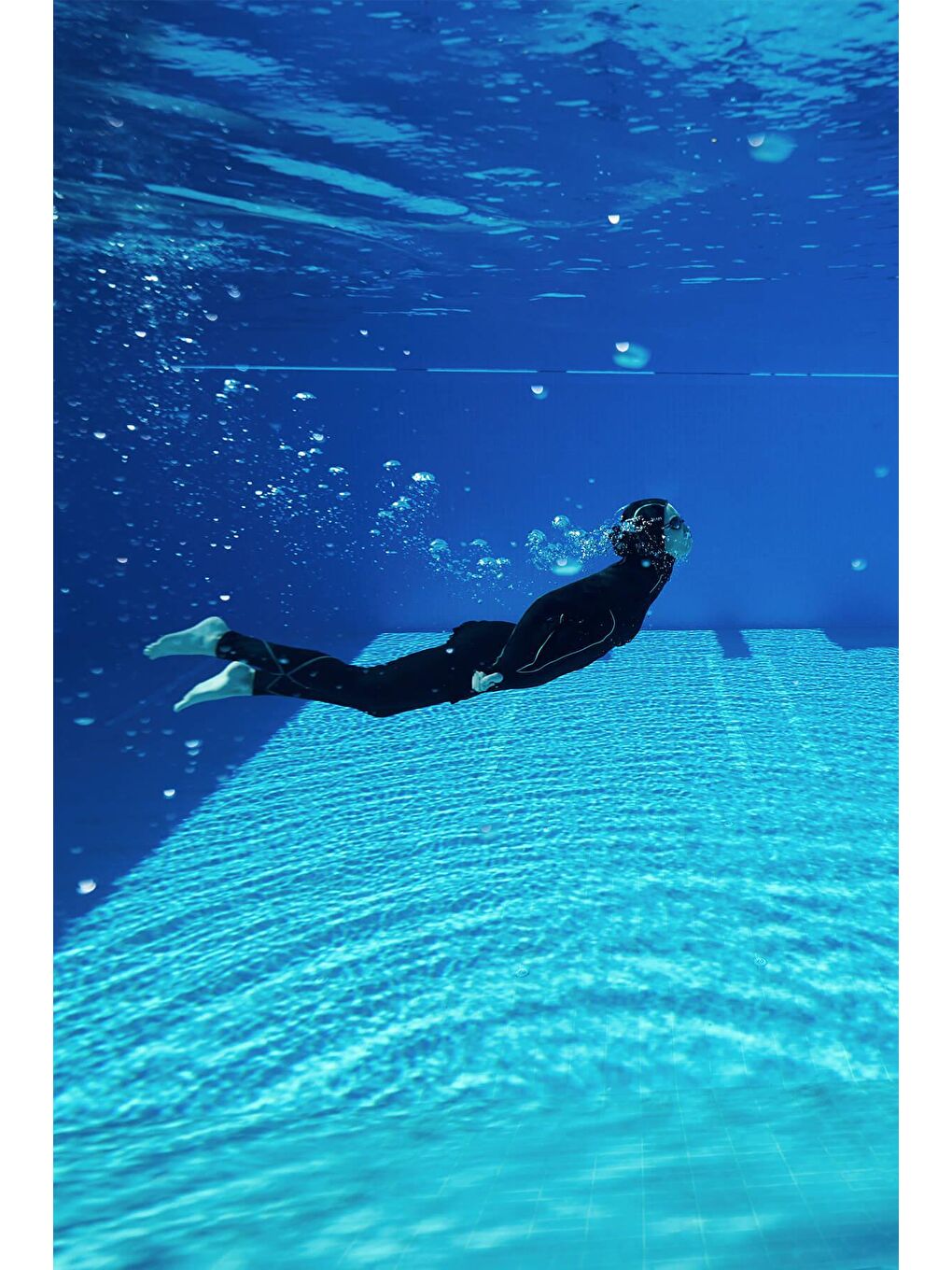 Performans Serisi Siyah Elastanlı 4 Parça Tam Tesettür Mayo Takımı H Per30 2004-1