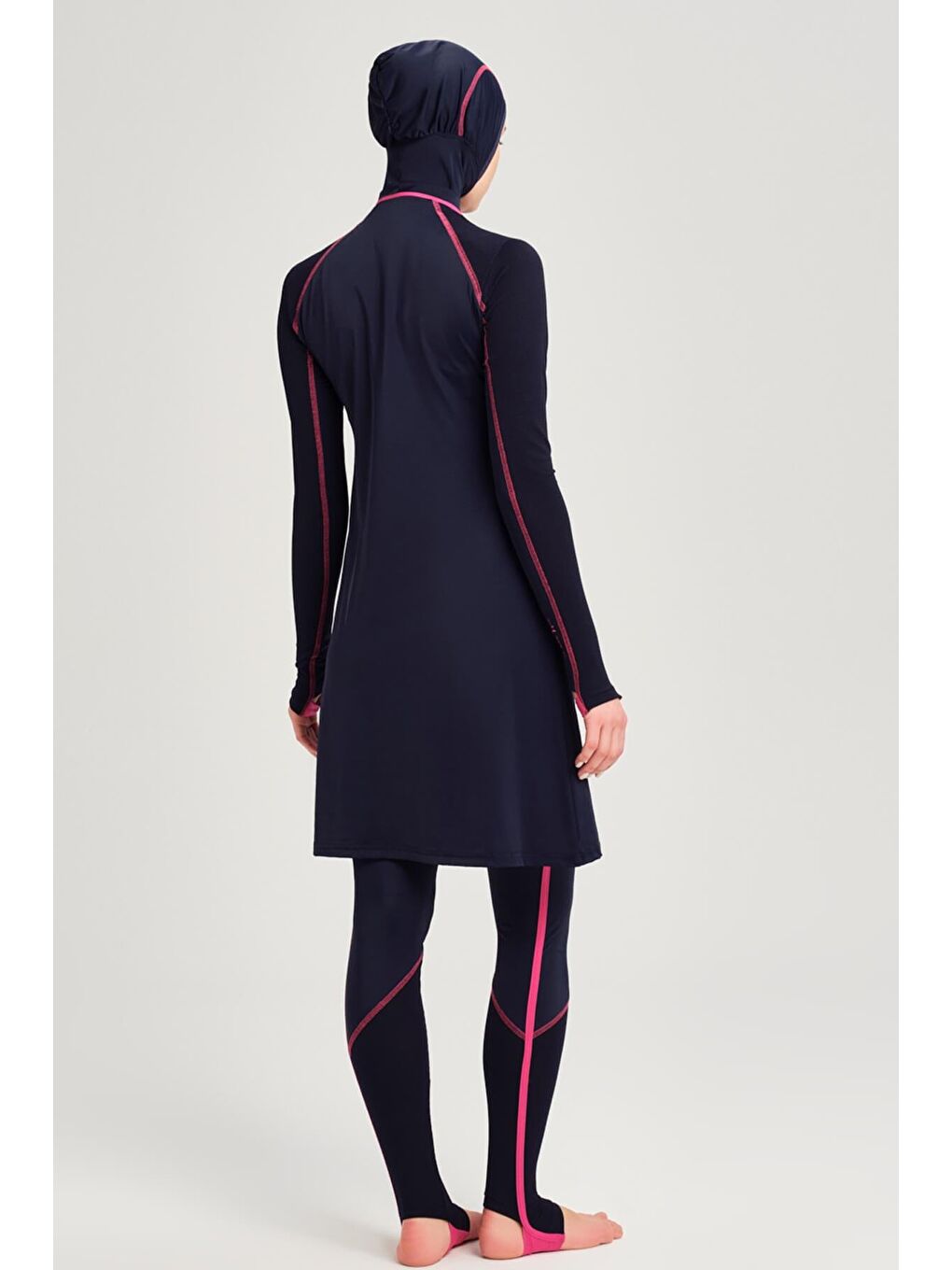 Performans Serisi Lacivert Elastanlı 4 Parça Tam Tesettür Mayo Takımı H Per30 2011-5