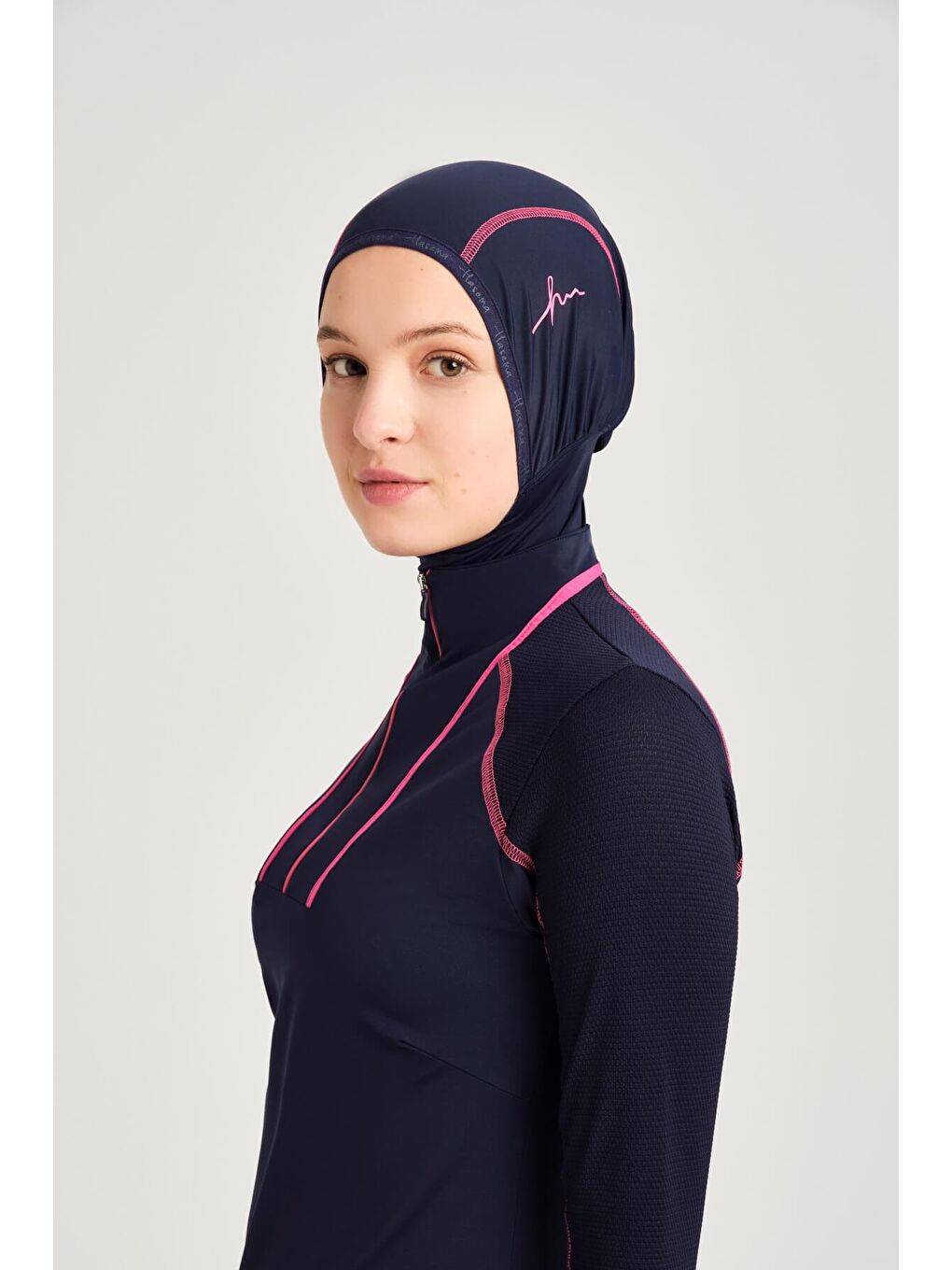 Performans Serisi Lacivert Elastanlı 4 Parça Tam Tesettür Mayo Takımı H Per30 2011-6