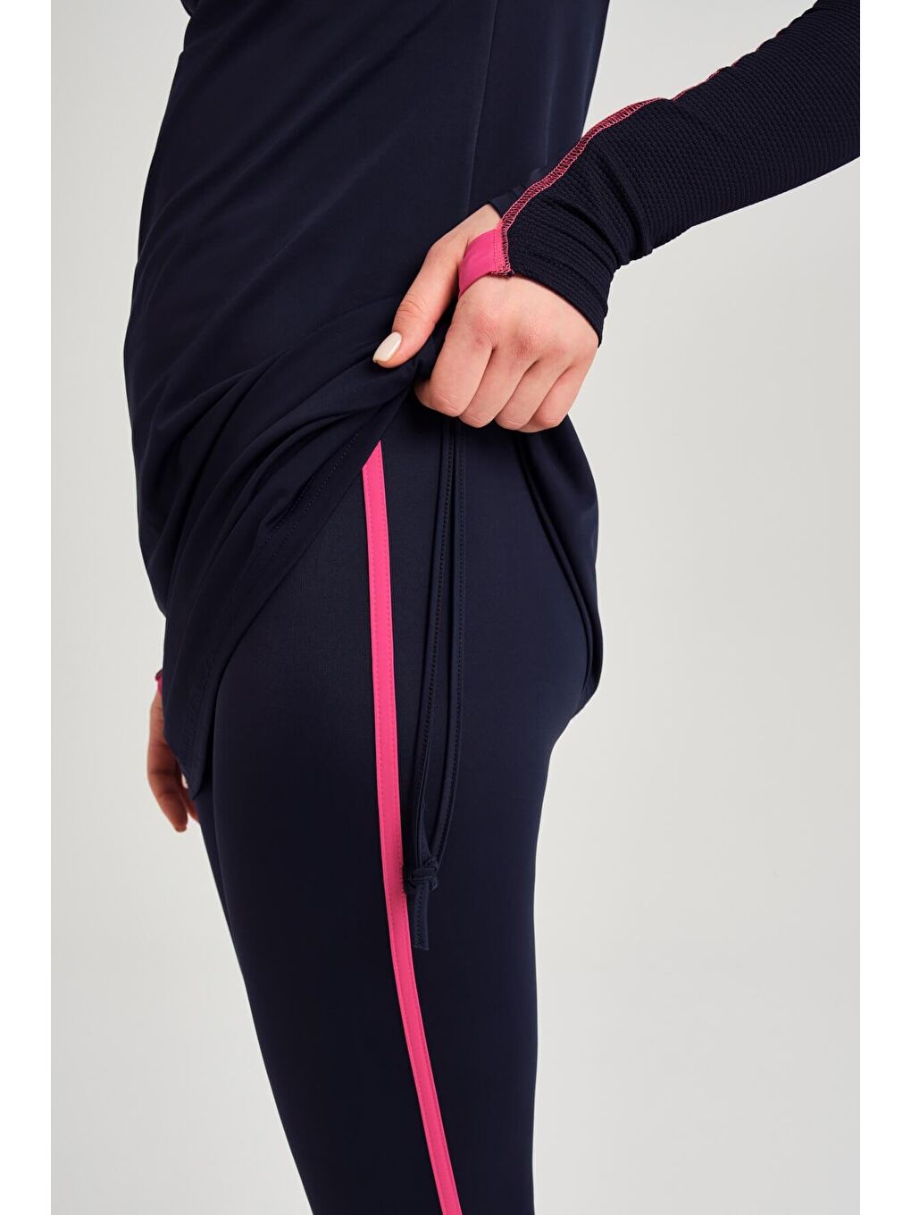 Performans Serisi Lacivert Elastanlı 4 Parça Tam Tesettür Mayo Takımı H Per30 2011-7