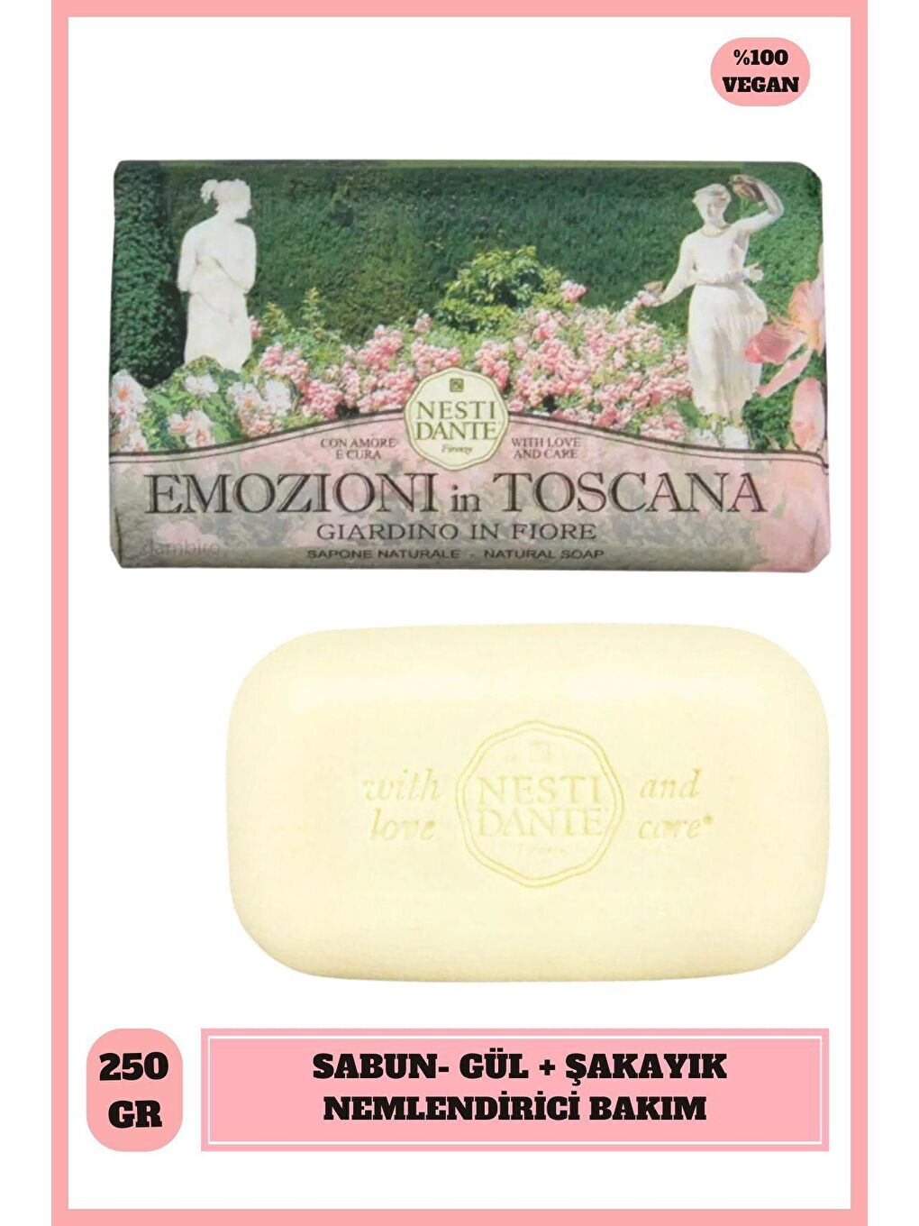 Nesti Dante Renksiz Sabun Emozioni in Toscana Blooming Garden Vegan Bakım 250 g