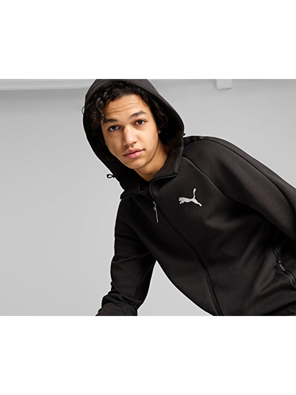 Evostripe Full-zip Hoodie Erkek Fermuarlı Sweatshirt 68170001 Siyah-5