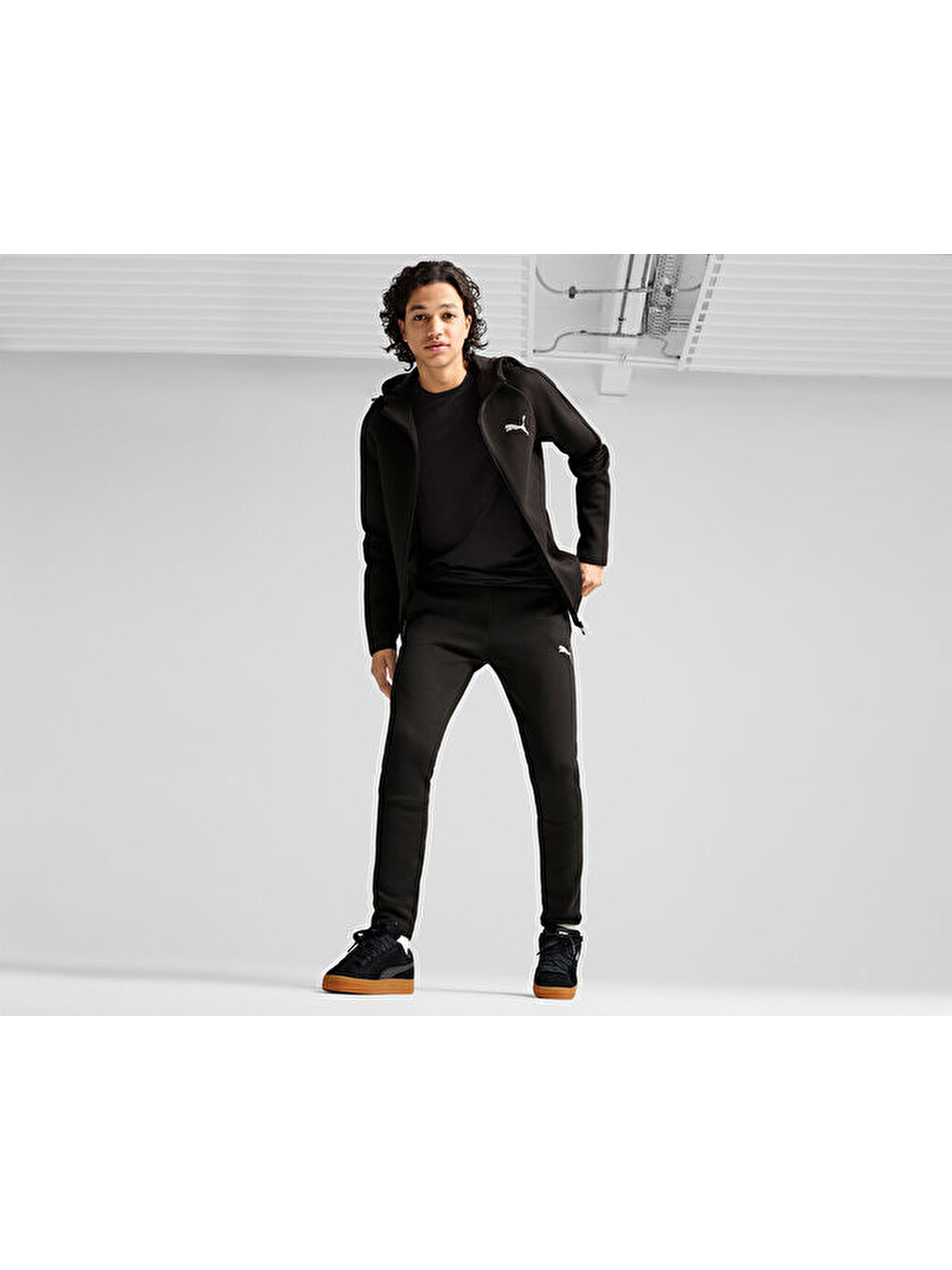 Evostripe Full-zip Hoodie Erkek Fermuarlı Sweatshirt 68170001 Siyah-6