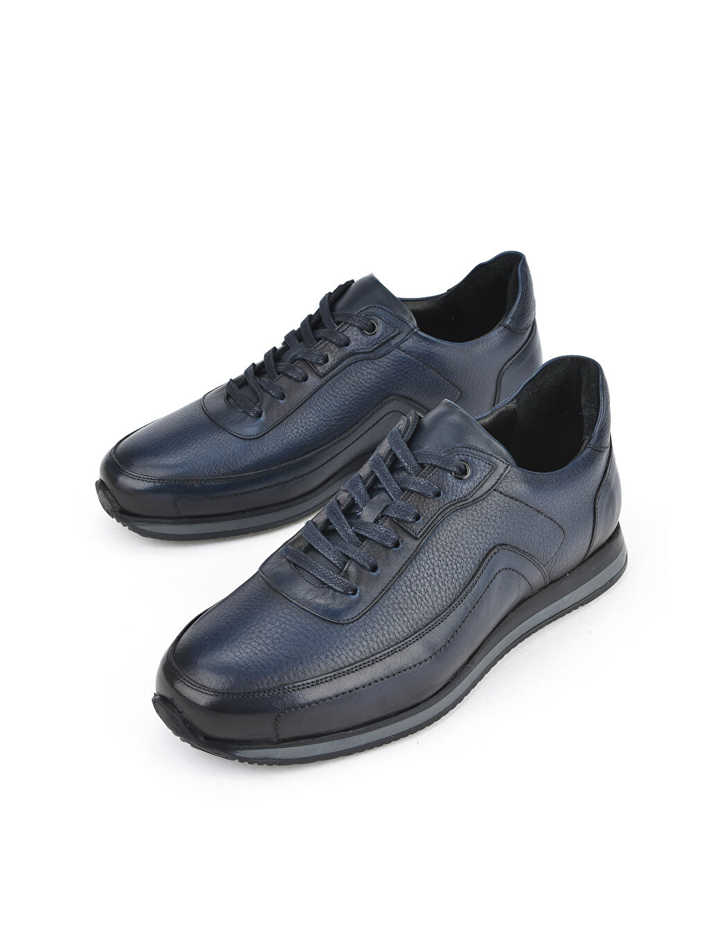 Erkek Hakiki Deri Büyük Numara Ayakkabı 151745Z0828B Lacivert-4