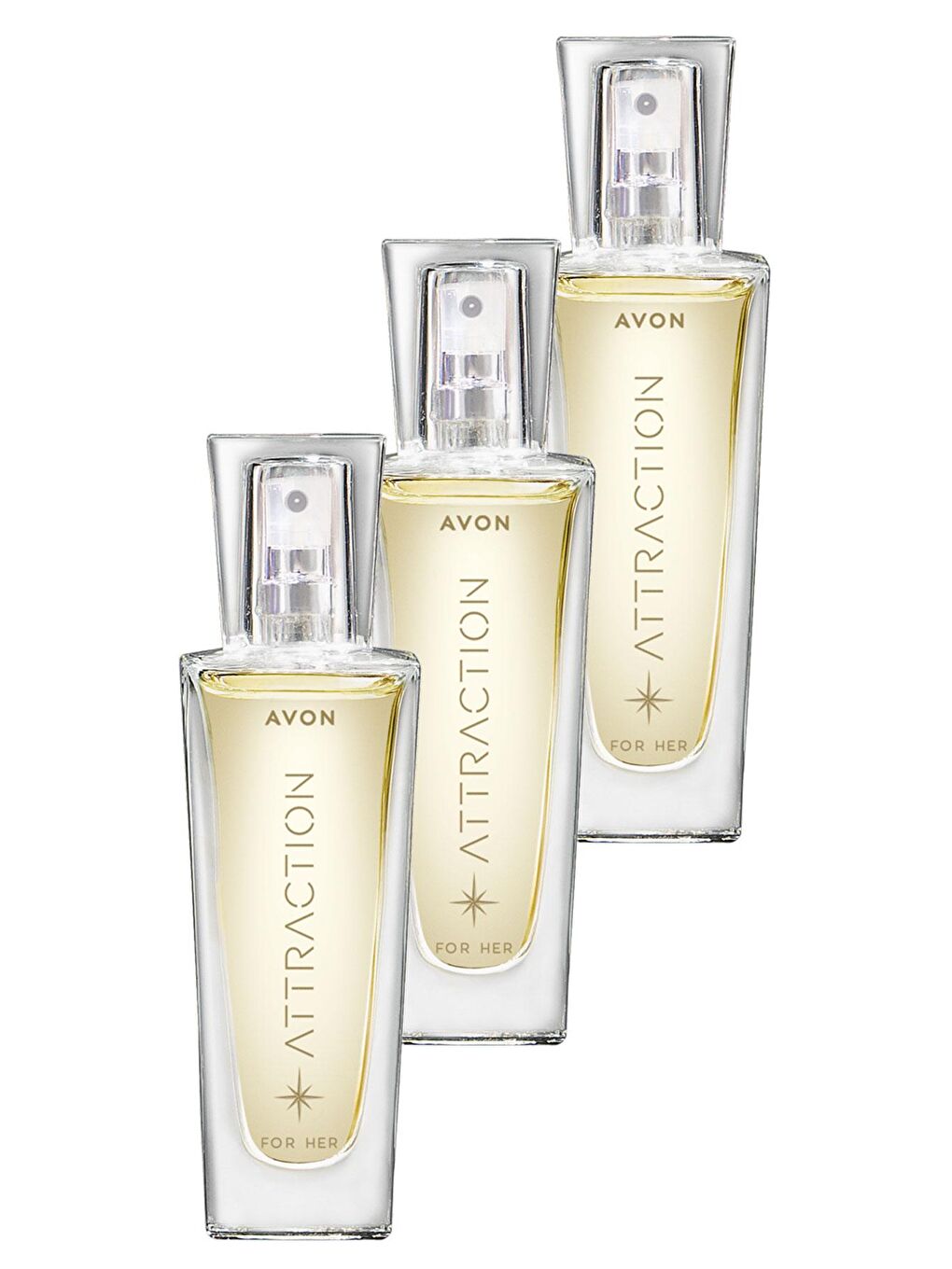 AVON Attraction Kadın Parfüm Edp 30 Ml. Üçlü Set