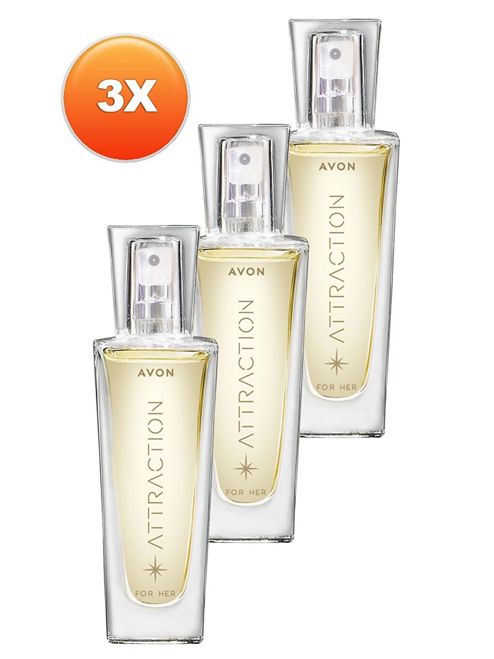 AVON Attraction Kadın Parfüm Edp 30 Ml. Üçlü Set - 1