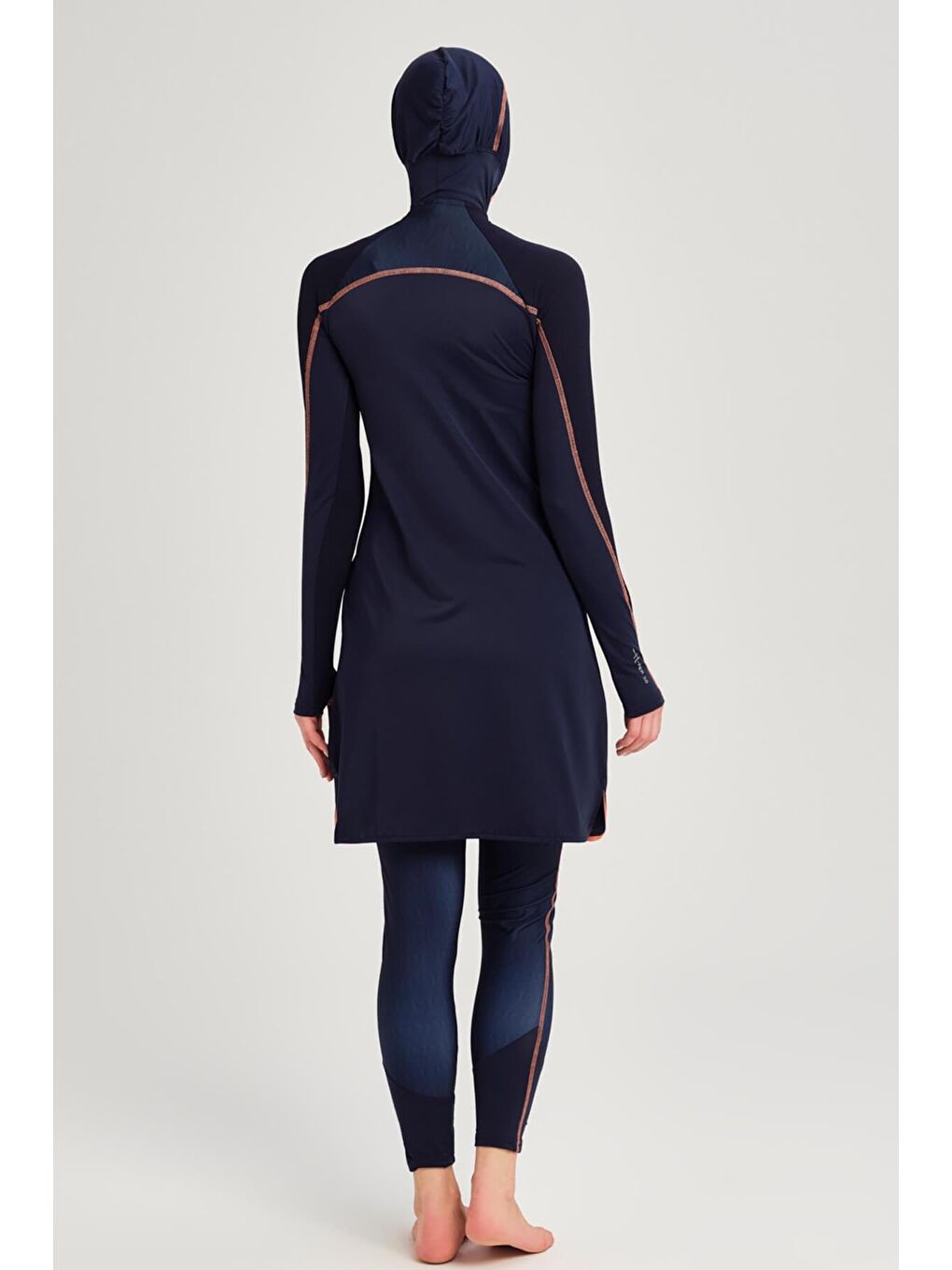 Performans Serisi Lacivert Elastanlı 4 Parça Tam Tesettür Mayo Takımı H Per30 2003-6