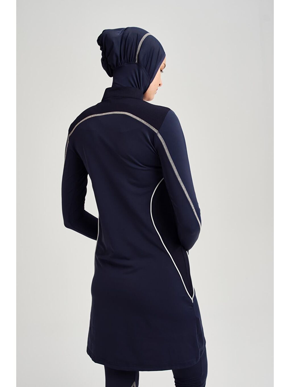 Performans Serisi Lacivert Elastanlı 4 Parça Tam Tesettür Mayo Takımı H Per30 2004-5