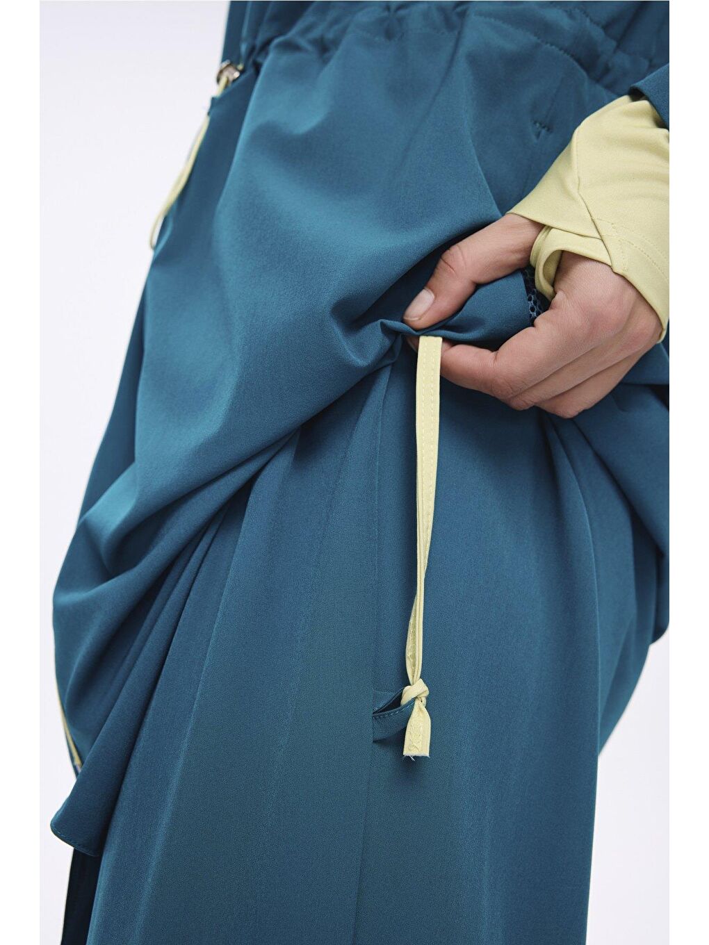 Performans Serisi Yeşil Esnek Dokuma 6 Parça Tam Tesettür Mayo Takımı H-Per50 2010-5