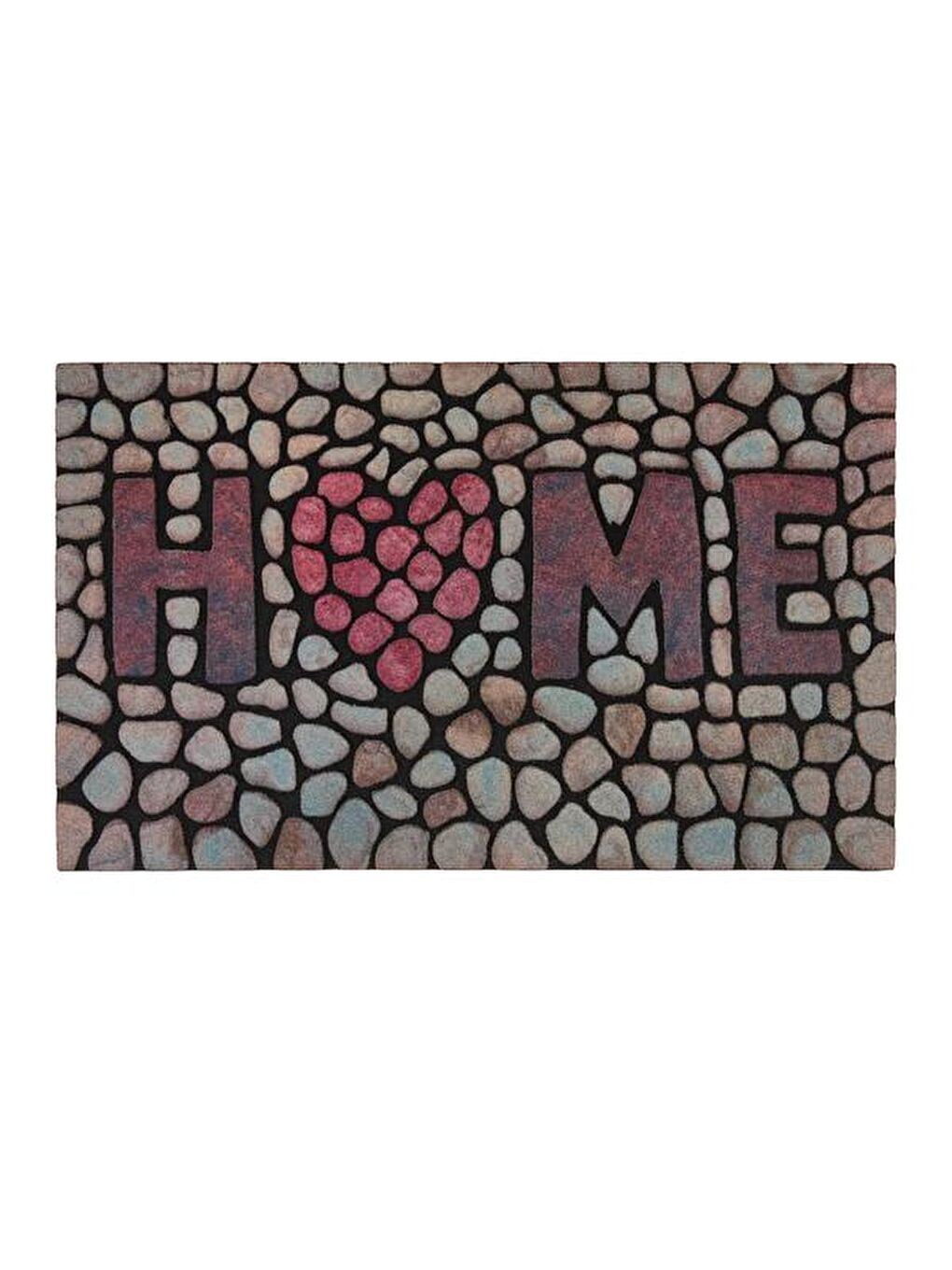 Karışık Mozaik Home Kapı Paspası - Renkli - 45x75 cm