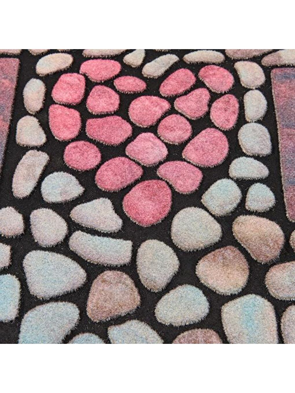 Karışık Mozaik Home Kapı Paspası - Renkli - 45x75 cm-1