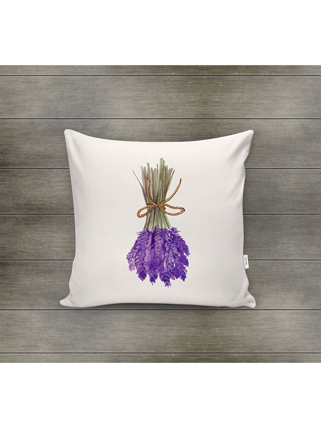 Karışık Bahar Temalı Kadife Kırlent Kılıfı 43x43 Cm Çift Taraf Baskı-1