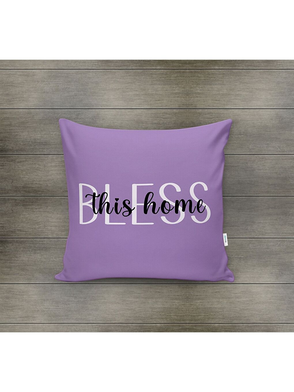 Karışık Bahar Temalı Kadife Kırlent Kılıfı 43x43 Cm Çift Taraf Baskı-1