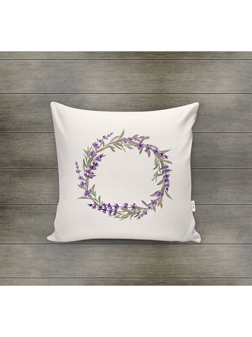 Karışık Bahar Temalı Kadife Kırlent Kılıfı 43x43 Cm Çift Taraf Baskı-1