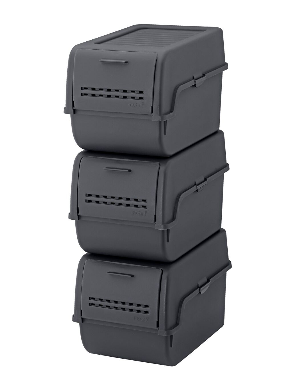 MT-40 S-Box 8 Litre 3'lü Çok Amaçlı Organizer Düzenleyici Antrasit ( 3*8Litre )-3