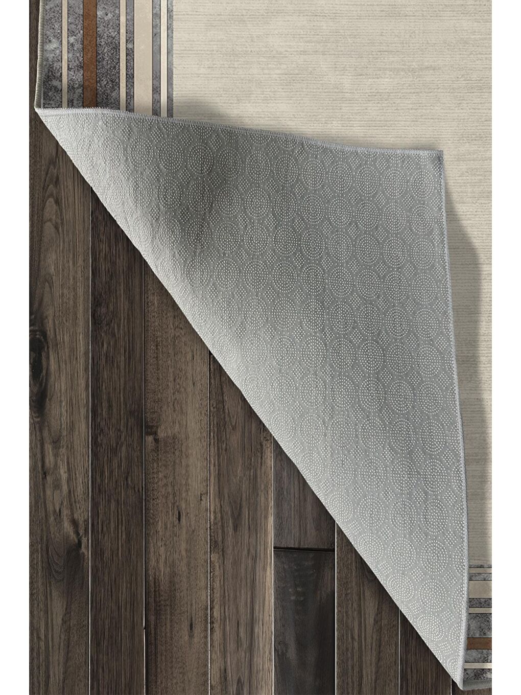 Kahverengi Dekoratif Özel Tasarım Yıkanabilir, Modern Halı  160x230-5