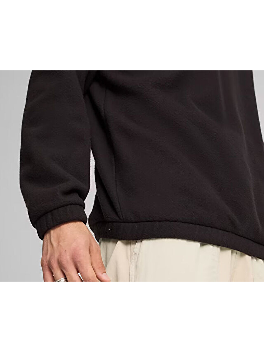 Downtown Polarfleece Crew Erkek Günlük Sweatshirts 62675301 Siyah-4