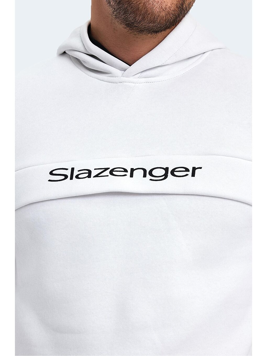 SLAZENGER Beyaz KRIS IN Erkek Sweatshirt Beyaz - 3