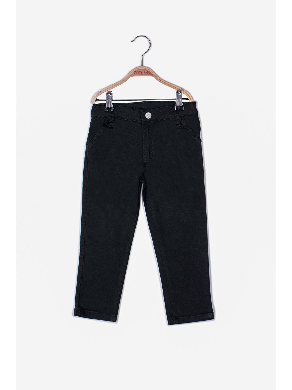 Siyah Erkek Çocuk Dokuma Pantolon