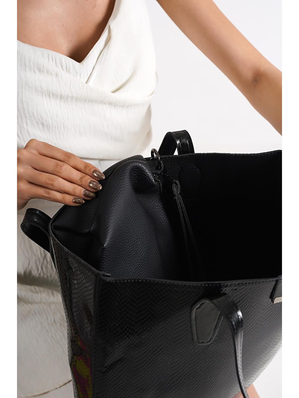 Siyah Bristol Kadın Omuz Çantası-3