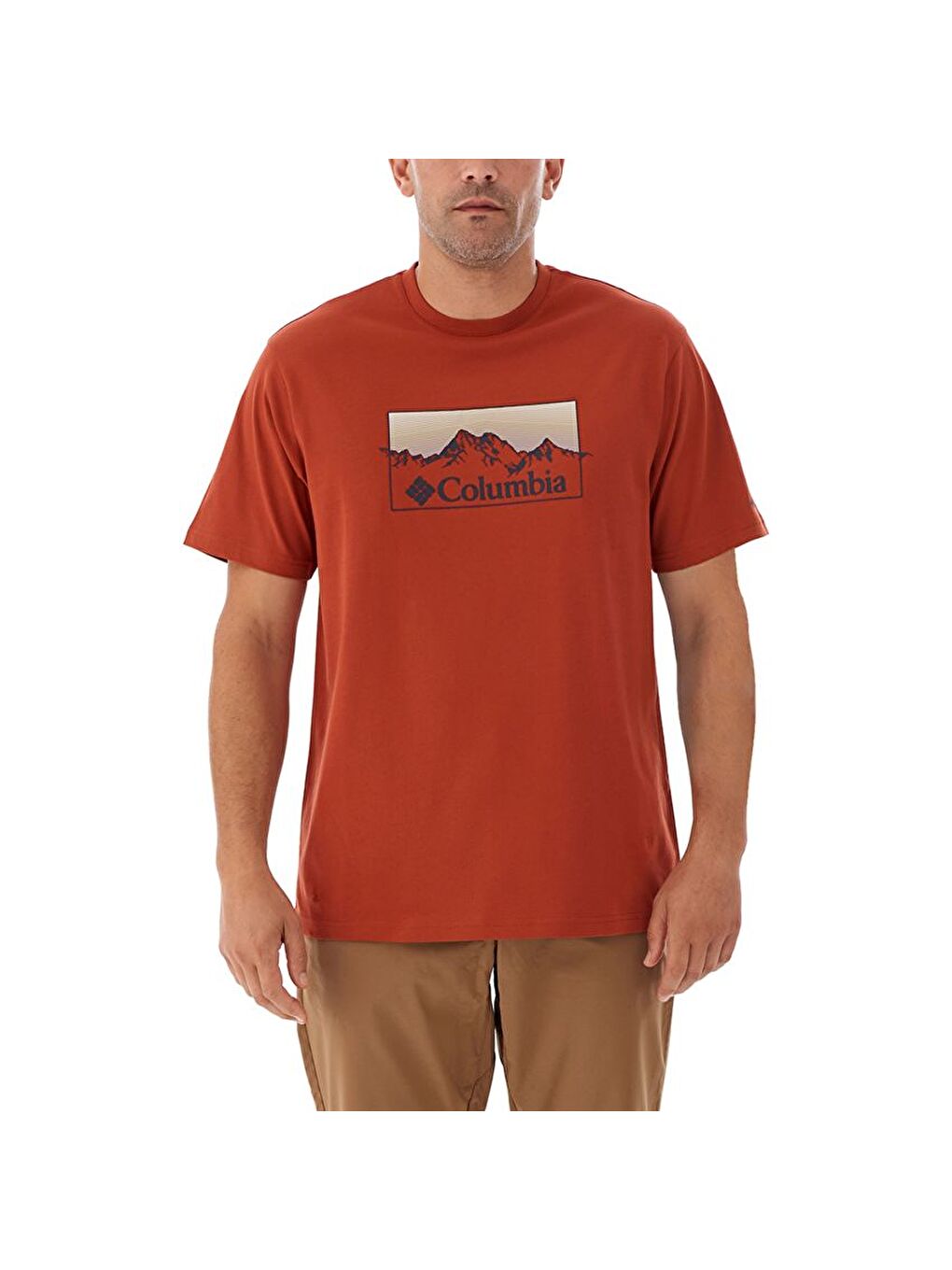 Turuncu CSC Linear Range Erkek Kisa Kollu Tişört CS0344