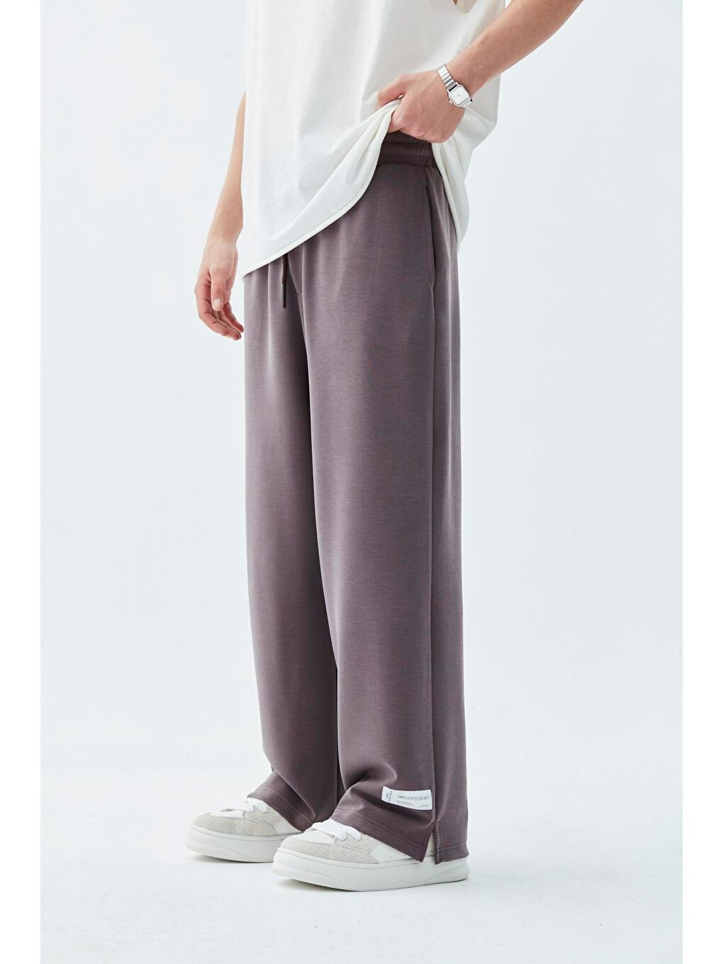 Kahverengi Baggy Eşofman Alt Kahve-1