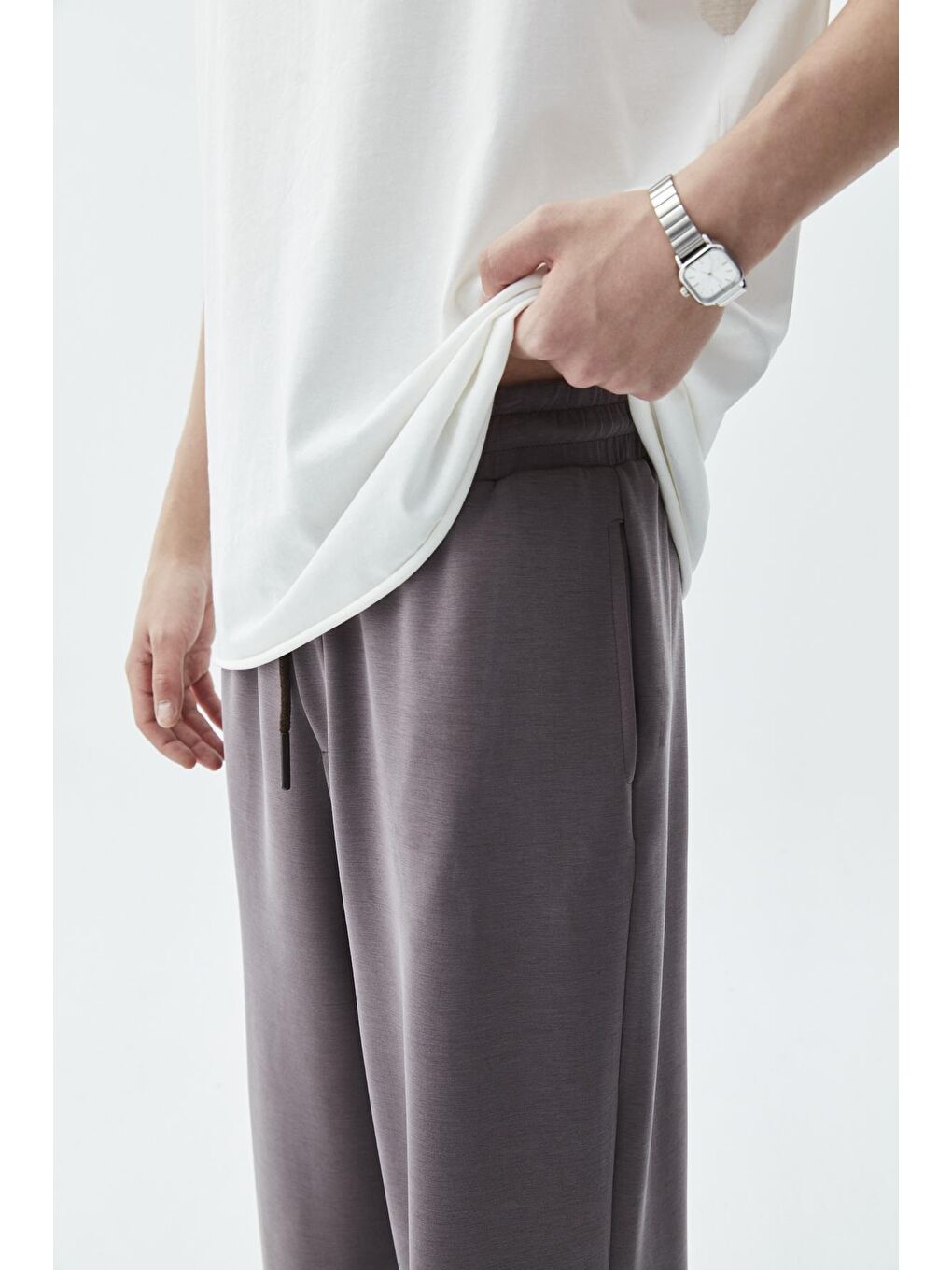 Kahverengi Baggy Eşofman Alt Kahve-3