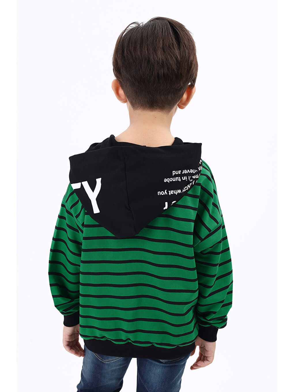 Toontoykids Çimen Yeşili Erkek Çocuk Baskılı Sweatshirt - 1