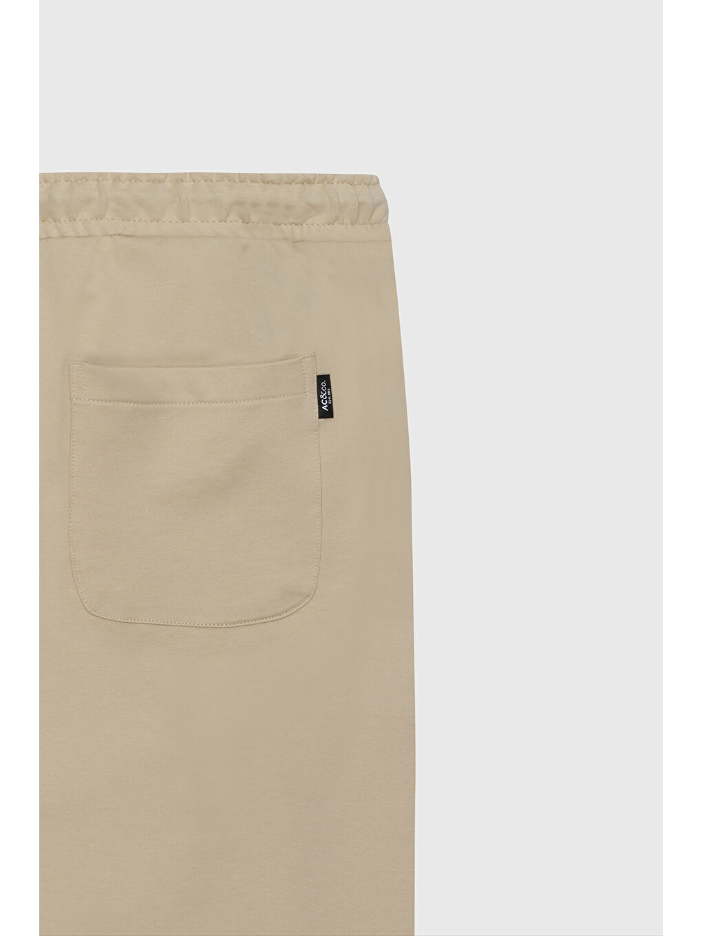 Erkek Bej Standart Fit Normal Kesim Pamuklu Esnek Örme Şort-8