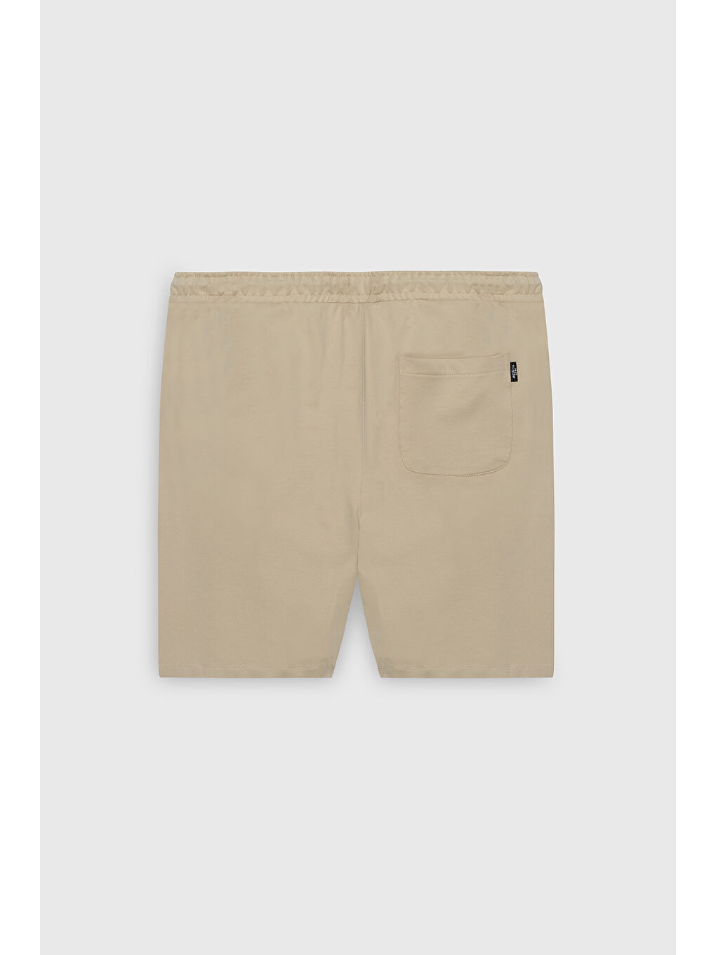 Erkek Bej Standart Fit Normal Kesim Pamuklu Esnek Örme Şort-9