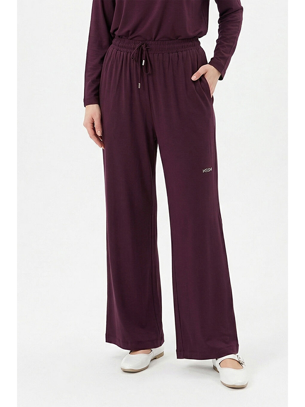 Taşlı Pantolon 5356 Mürdüm