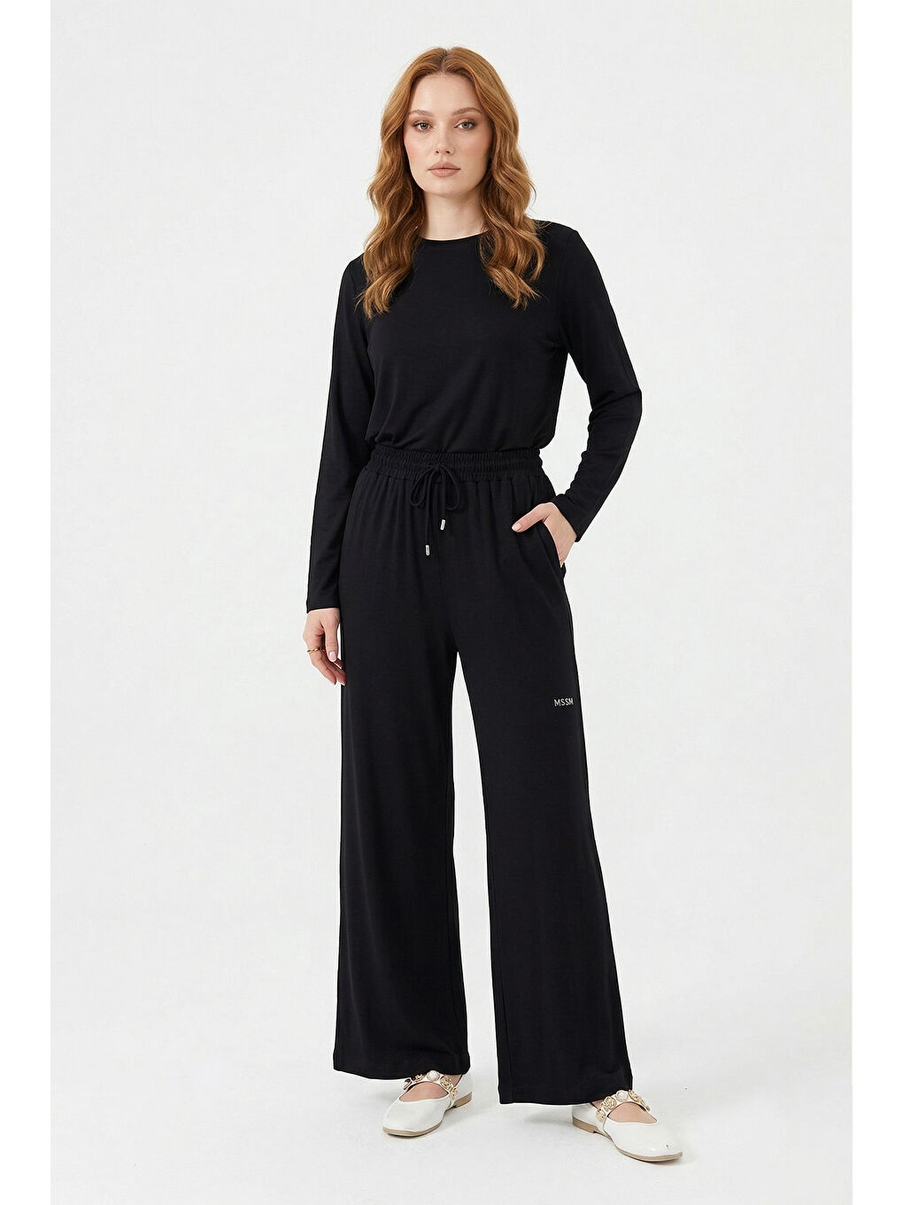 Taşlı Pantolon 5356 Siyah-4