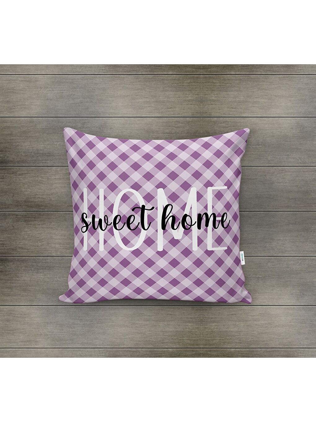 Karışık Bahar Temalı Kadife Kırlent Kılıfı 43x43 Cm Çift Taraf Baskı-1