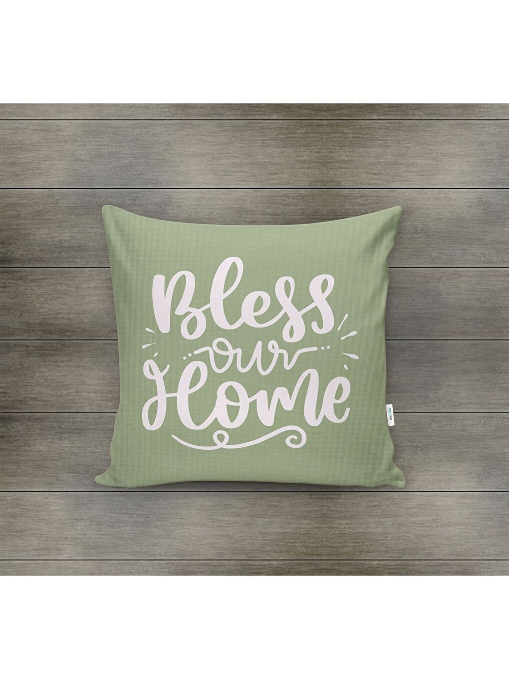 Karışık Bahar Temalı Kadife Kırlent Kılıfı 43x43 Cm Çift Taraf Baskı-1