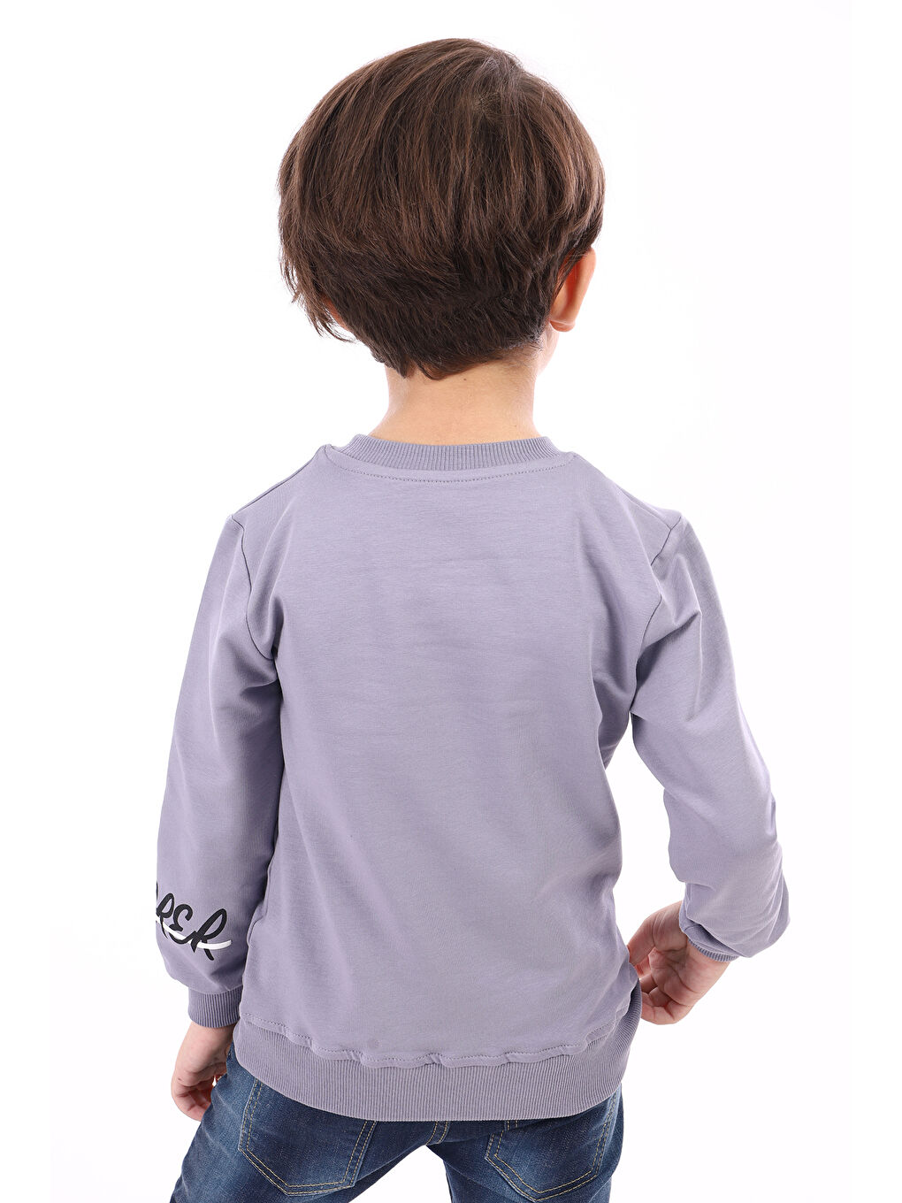 Toontoykids Gri Erkek Çocuk Baskılı Sweatshirt - 1