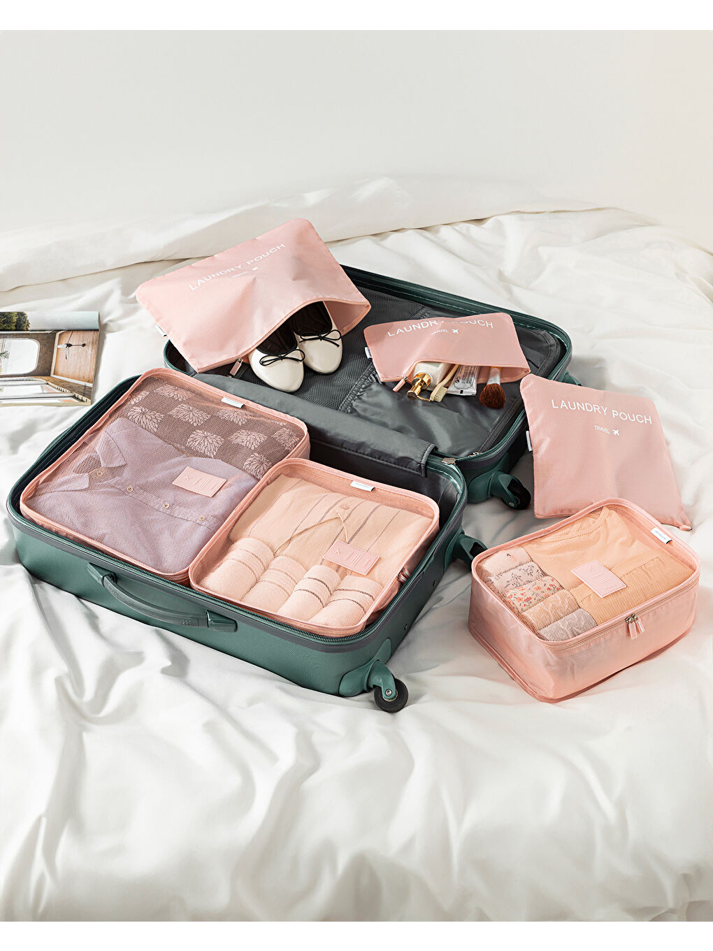 Pembe Blare 6'Lı Organizer Set Pudra