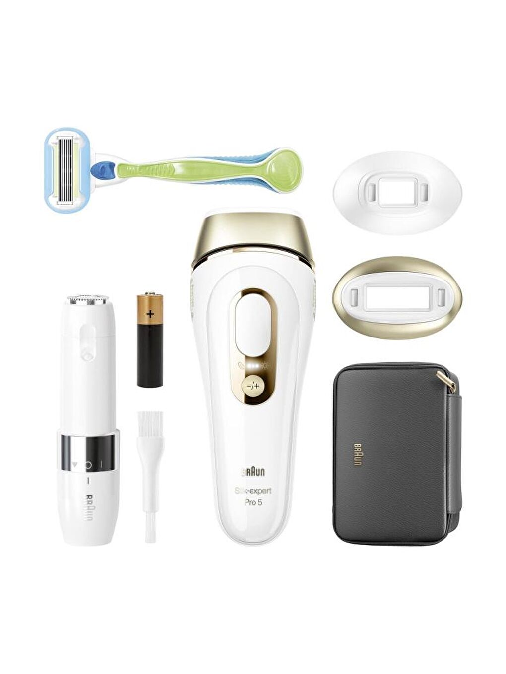 IPL Silk·expert Pro 5, Evde Tüy Alma, Çanta, Venus Tıraş Makinesi, 2 Başlık ile, PL5146-6